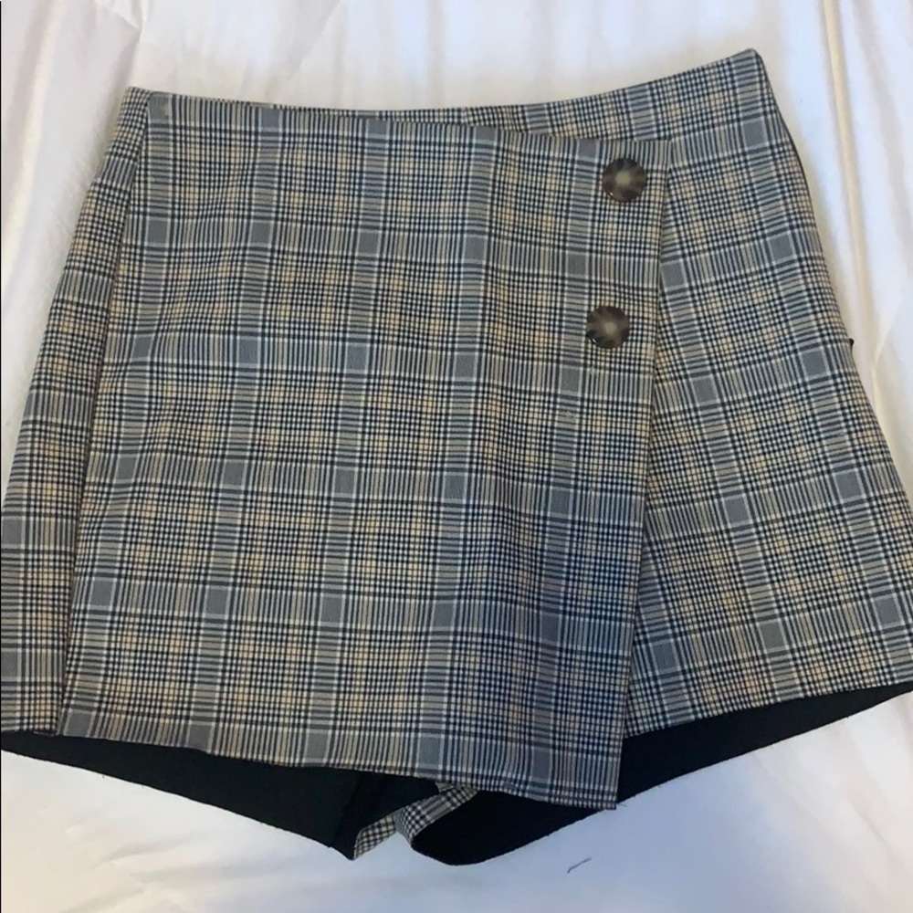 Zara Plaid Skort